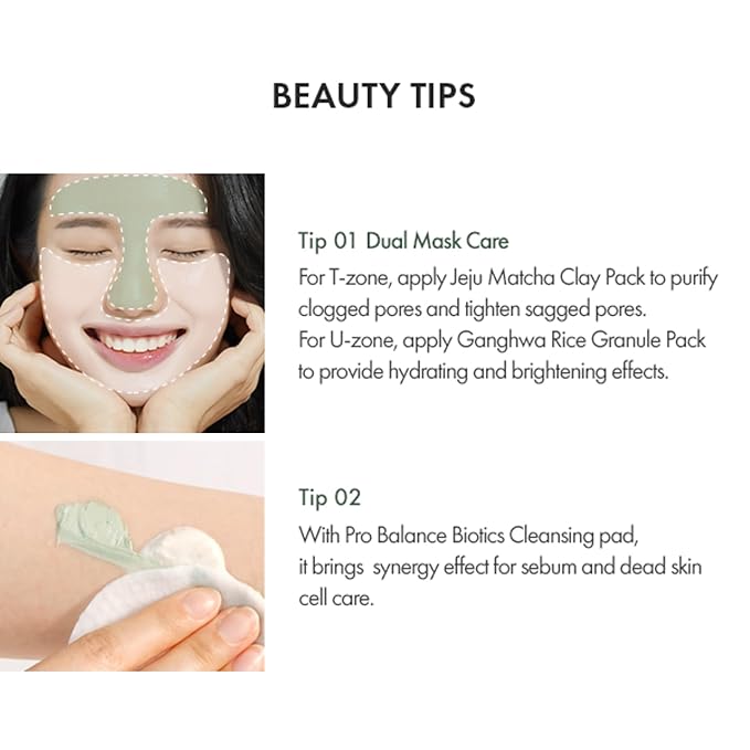leegeehaam Dr.Ceuracle Jeju Matcha Clay Pack - Wash-Off Type Clay Facial Mask Pack for Cleansing Pore and Detoxifying Dull Skin, Korean Skincare for Stocking Stuffers (115g / 4.05 oz)