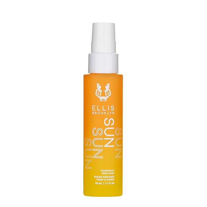 Ellis Brooklyn SUN Hair And Body Fragrance Mist - Rich Floral Perfume Mist with Italian Mandarin, Orange Flower Water, & Cedarwood, Vegan Perfume Made In The USA, 50ml 1.7 Fl Oz