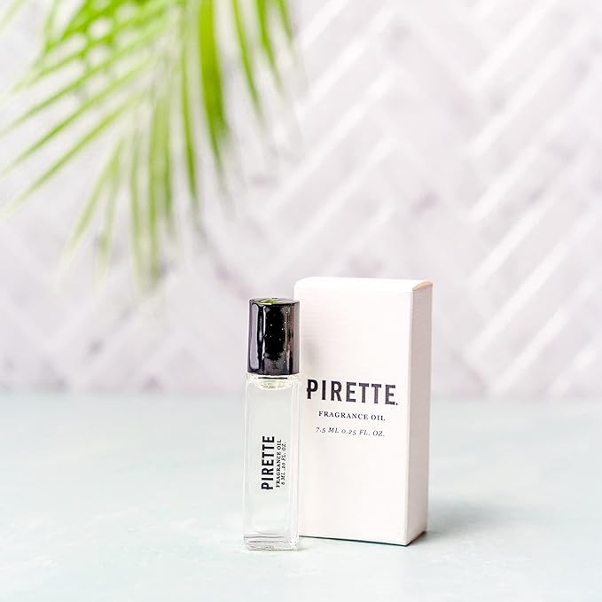 PIRETTE Mini Fragrance Oil Roll On, Beach-Inspired, & Long Lasting Perfume Oil with Notes of Fresh Green Coconut, Surf Wax & Sunscreen, Travel Size Perfume for Women, 0.25 fl oz