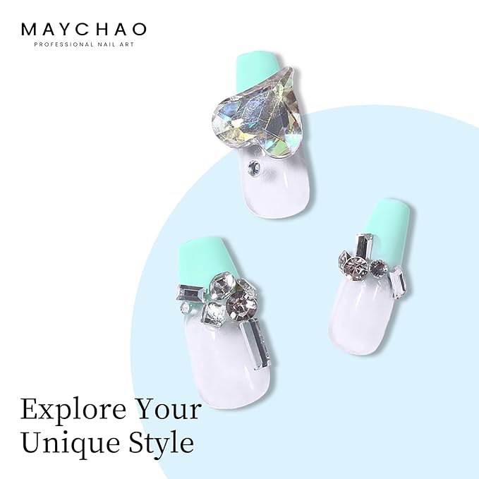 MAYCHAO 15ML Gel Nail Polish 1Pc Aquamarine Gel Polish Soak Off UV LED Nail Polish Nail Art Starter Manicure Salon DIY at Home, 0.5 OZ