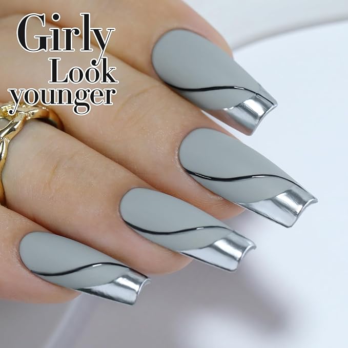 Double Rhythm 15ML Gel Polish Pure Sheer Same Color Same Bottle Soak Off Gel Polish Art Manicure Salon DIY at Home for Women (Milky Gray-A1464)