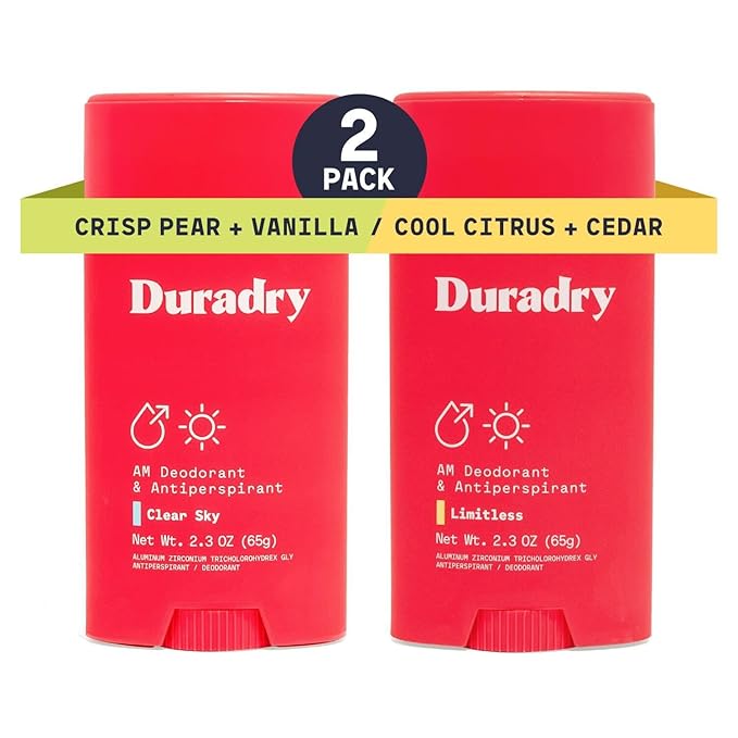 Clinical-Strength Antiperspirant Deodorant for Women and Men - Clean formula with Natural Ingredients, Odor, and Excessive Sweat protection for Armpits - Crisp Pear + Vanilla/Cool Citrus + Cedar