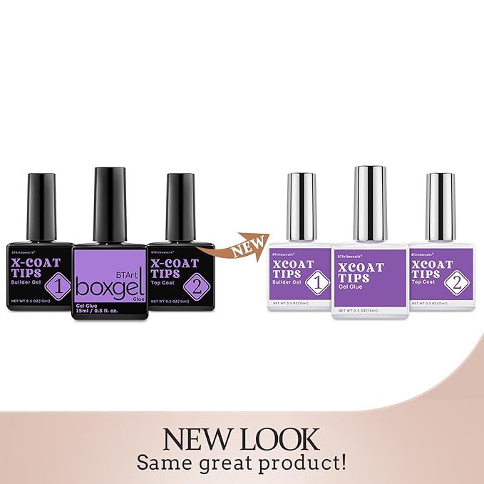 BTArtboxnails Gel Nail Kit - Square French Tip Press on Nails Extra Short Nude Fake Nails Set with Glue Soft Nail Extension Kit Glue Builder Gel and Top Coat with Lamp