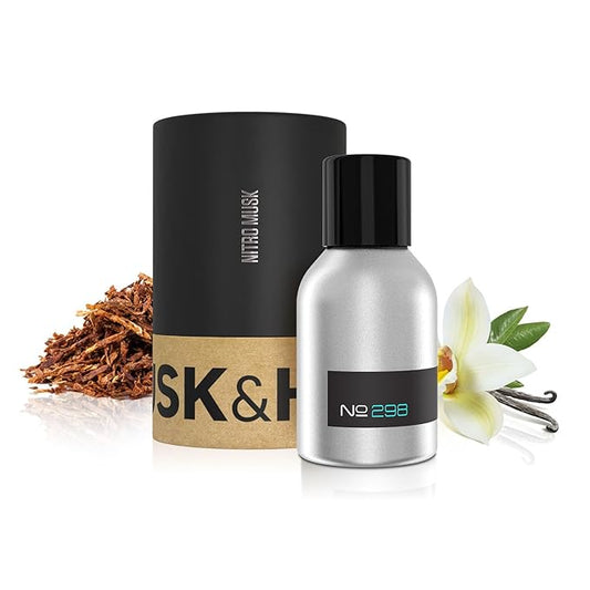 Premium Impression of Tobacco Vanille (T.F.), No. 298, 1.5oz of Pure Concentrated Oil Cologne, Cologne for Men, Ingeniously Crafted Using the Finest Ingredients by Musk and Hustle in the U.S.