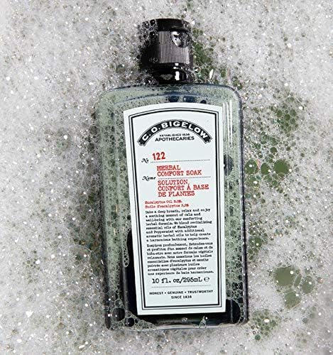 C.O. Bigelow Herbal Comfort Soak, Aromatherapy Bath Soak for Seasonal Discomfort, Relaxation, Muscle Relief with Essential Oils, Eucalyptus, Peppermint, Echinacea, 10 fl oz