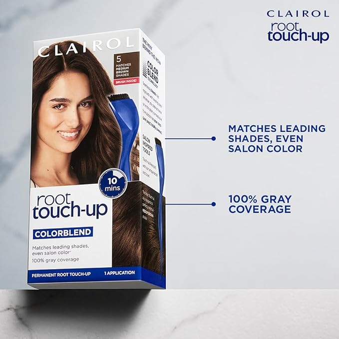 Clairol Root Touch-Up by Nice'n Easy Permanent Hair Dye, 7 Dark Blonde Hair Color, Pack of 1