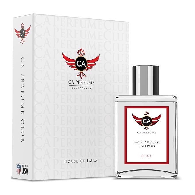 CA Perfume Impression of Amber Rouge Saffron for Women and Men Long Lasting Unisex Fragrance Eau De Parfum 1.7 Fl Oz 50ml
