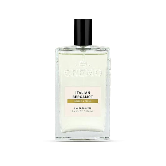 Cremo Cologne For Men - Italian Bergamot Mens Cologne Spray, A Combination of Italian Bergamot, Neroli Blossom, and Fresh Vetiver, Multi-Layered Signature Men's Fragrances, 3.4 Fl Oz