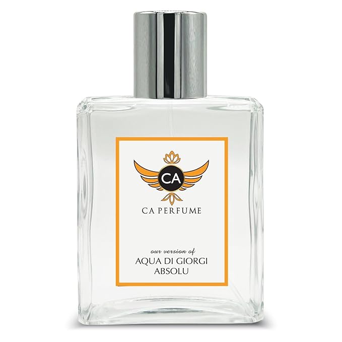 CA Perfume Impression of Aqua Di Giorgi Absolu for Men Woody Aromatic Scent Long Lasting Cologne for Men Signature Scent for Day and Night Wear 3.4 Fl Oz 100ml