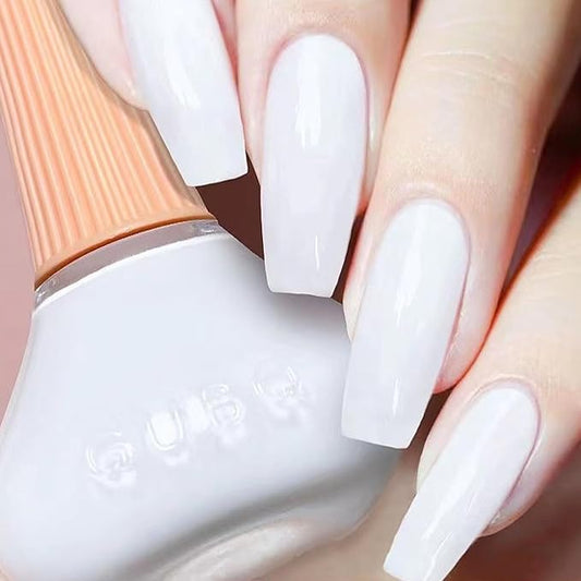 Major Dijit Quick Dry Nail Polish Ghost White Summer Nail Lacquer for Nail Art Regular Nail Polish 0.41 fl oz.