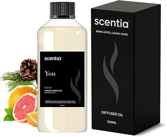 Fierce-Inspired Diffuser Oil - Scentia You Fragrance Oil Perfume Dupe - 500mL, 16.7 Fl oz Aromatherapy Diﬀusers and Humidifiers - A & F Inspired Natural Essential Scented Oil, Thanksgiving Gift