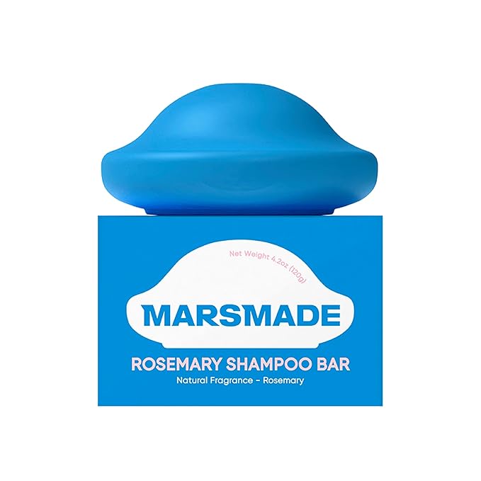 Rosemary Shampoo Bar 2.0 - Hydrating & Moisturizing Natural Hair Soap Bar Shampoo for Hair Volume & Scalp Nourishment - Bathing Soap Solid Shampoo for All Hair Types (120g, 4.23oz)