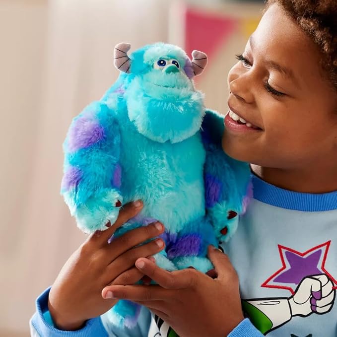 Disney Store Sulley Plush Toy - Soft 9-Inch Cuddly Monster from Pixar's Monsters, Inc - Iconic Blue & Purple Design - Perfect Collectible & Cozy Companion for Fans and Kids Everywhere