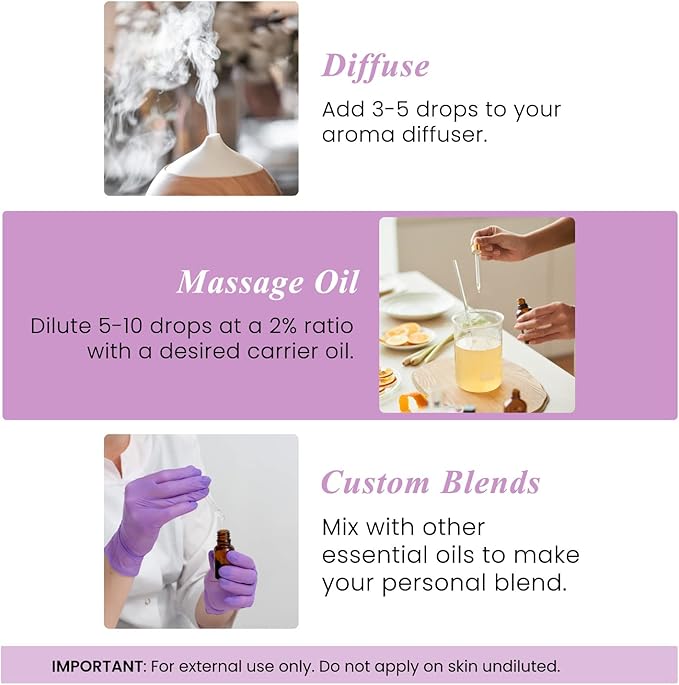 Handcraft Blends Lavender Essential Oil – Huge 4 Fl Oz – 100% Pure and Natural – Premium Grade Essential Oil for Diffuser and Aromatherapy, Skin, Massage, Candle and Soap Making Fragrance