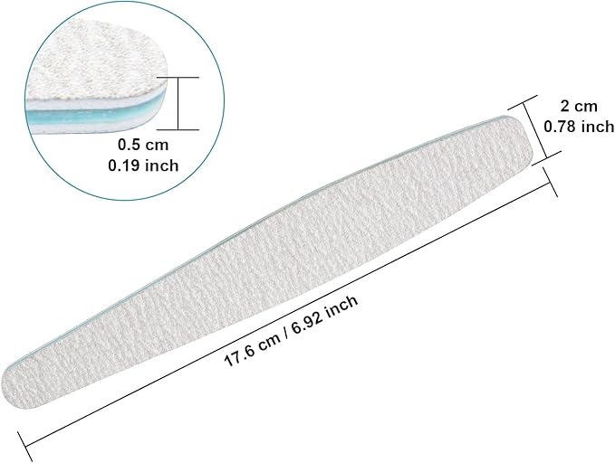 Diesisa 15pcs 100/100 Grit Nail Files for Acrylic Natural Nails, Double Sided Coarse Emery Boards for Natural Nails Manicure Nail Supplies for Home & Salon (limas para manicura)