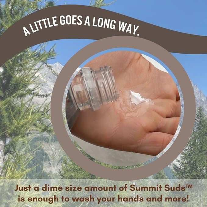 Outdoor Powdered Soap - Light Weight Backpacking soap for All Outdoor Recreation Like Hiking and Camping.