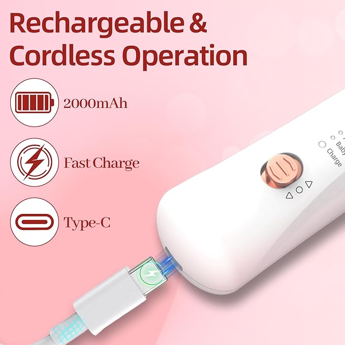 Cordless Electric Nail File Set, Portable Electric Nail Drill Machine,Professional Manicure Pedicure Kit, 5 Speeds Hand Foot Care Tool for Calluses, Thick Nails, Grind, Trim, Polish