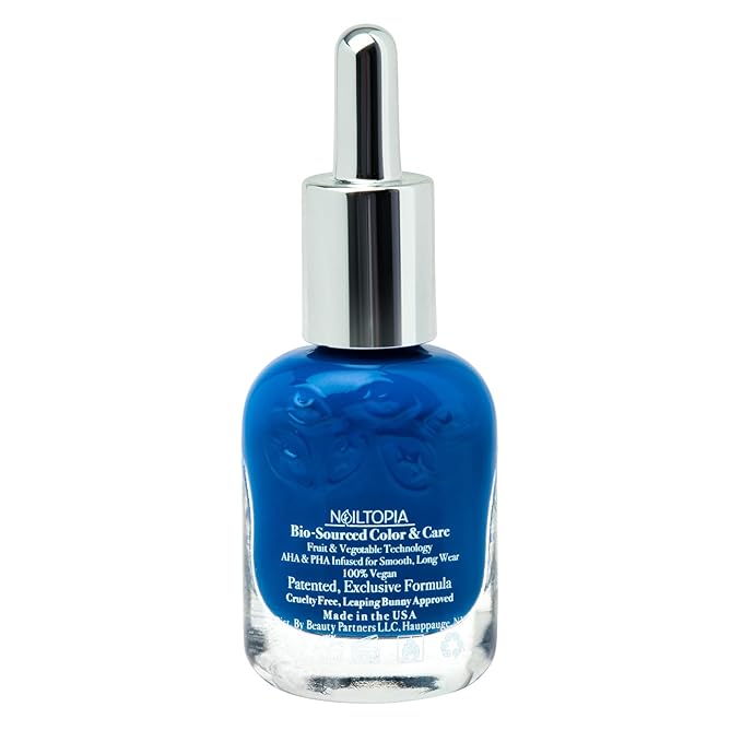 Nailtopia Bio-Sourced, Chip-Free Nail Lacquer - Fast Dry Nail Polish - Superfood-Infused - Natural Nail Polish - Slay All Day - 0.41 oz