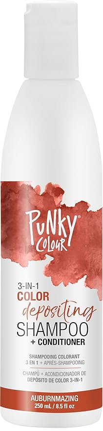 Punky Colour 3-in-1 Color Depositing Hair Cleanser & Conditioner, 8.5 fl oz. (AuburnAmazing)