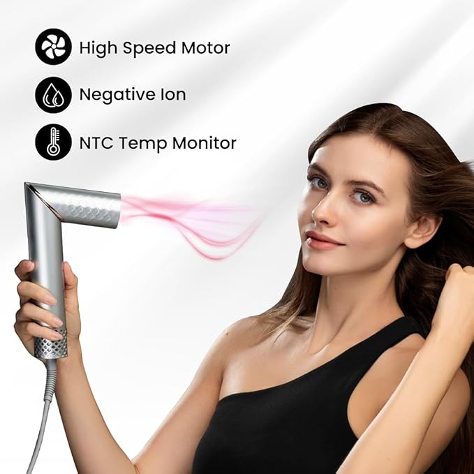 GLAMUP 5-in-1 Flexible Styler Multi Hair Styler - Advanced High-Speed Hair Dryer, Magic Styler with Tight Grip, for Travel, Fast Drying, No Heat Damage, Gift Set