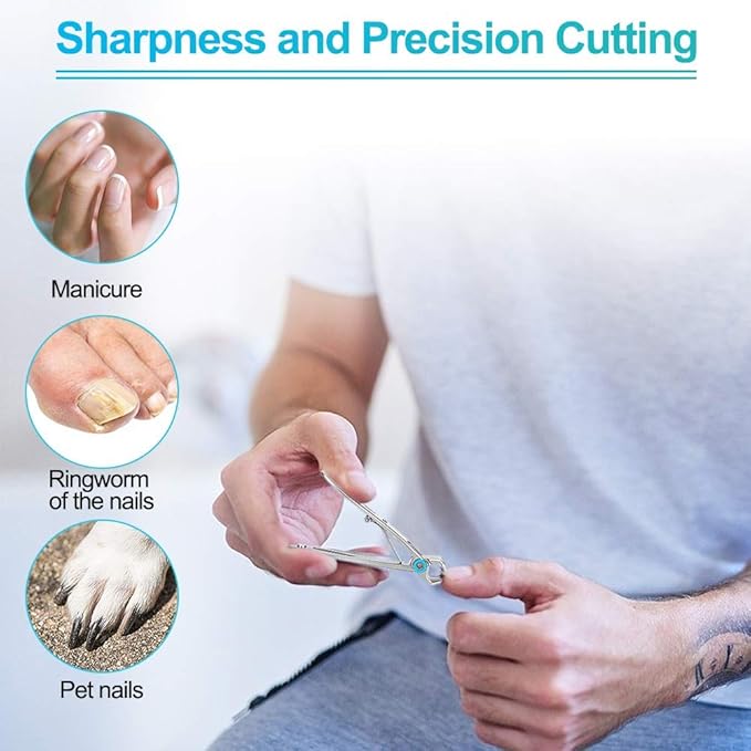 Nail Clippers for Men – Vepkuso Toenail Clippers for Thick Toenails for Seniors Wide Jaw Large Professional Fingernail Clippers Cutter Set for Tough Nails, Women, Adult,Gift Idea