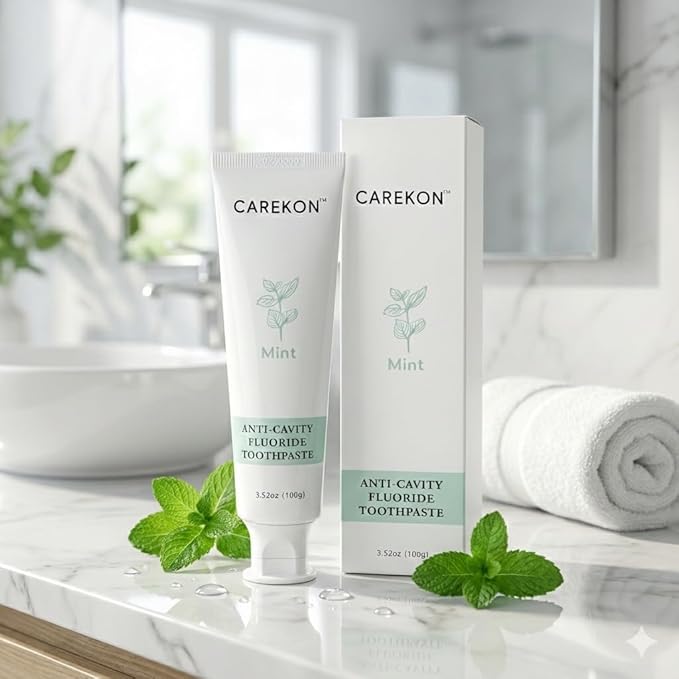 Hydroxyapatite Toothpaste for Sensitive Teeth, Fluoride Toothpaste for Cavity Reversal, Enamel Remineralization, Gum Repair, Teeth Whitening, Home & Travel Size, Mint Flavor, 3 x 3.52oz