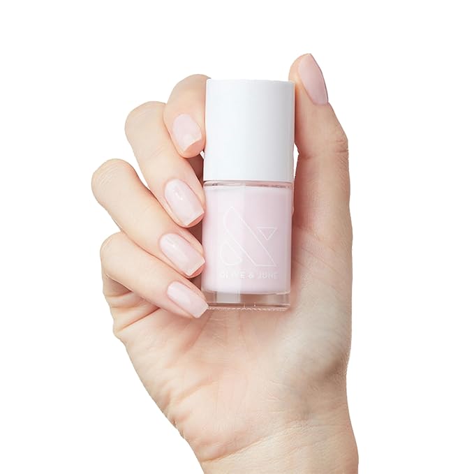 Olive & June Long-Lasting Nail Polish | Gel-Like Finish No Lamp Needed Lasts up to 10 days | Salon-Quality Color at Home | 15-Free, Vegan & Cruelty-Free Chip-Resistant Shine | Strawberry Scone