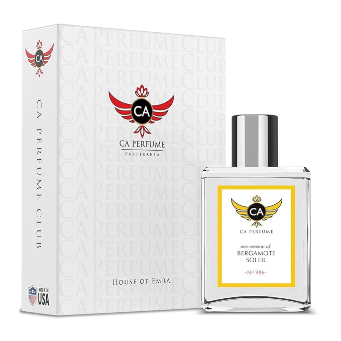 CA Perfume Impression of Bergamote Soleil for Women & Men Eau De Parfum Spray Long Lasting Citrus Aromatic Perfume (1.7 Fl Oz / 50ml)