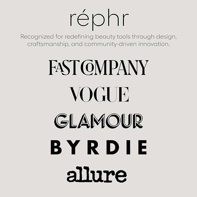 rephr brush 05 - Natural Goat Hair Makeup Brush for Blush, Powder, Highlighter & Bronzer, (38mm Bristles) Handmade in Kumano, Japan