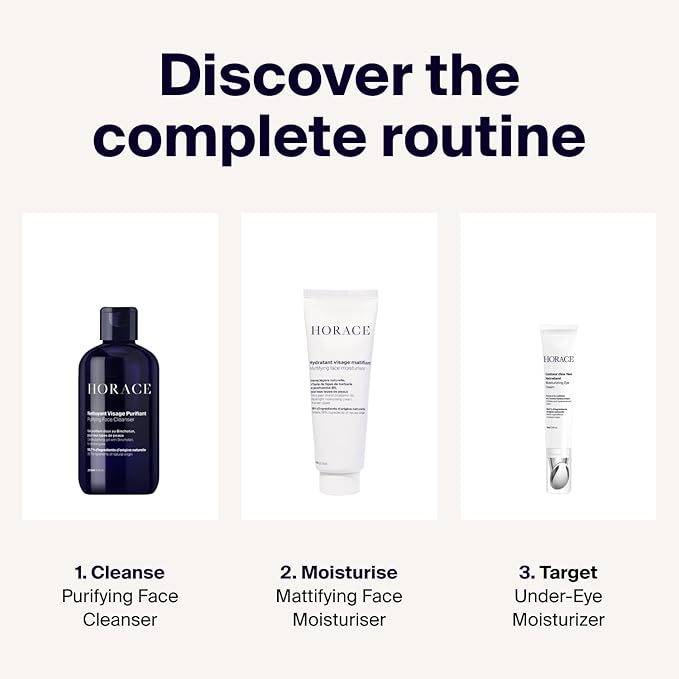 HORACE Under-Eye Moisturizer for Men - Anti-Fatigue Eye Cream to Reduce Dark Circles and Puffiness - Hydrating & Smoothing Skincare Formula for All Skin Types - Unscented, 15ml