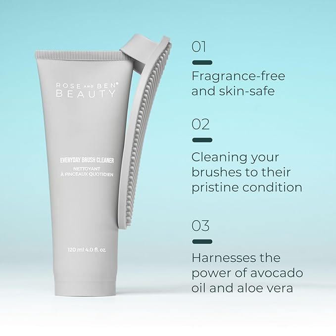 Rose and Ben Beauty Daily essentials - Everyday Brush Cleanser, Sheila Reusable Brush Towel