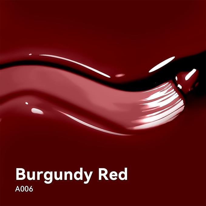 MAYCHAO 15ML Burgundy Red Gel Nail Polish 1Pc Wine Red Gel Polish Soak Off UV LED Nail Polish Nail Art Starter Manicure Salon DIY at Home, 0.5 OZ