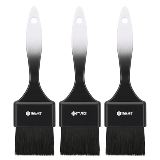 3 Pieces Hair Color Brush Kit, Balayage Tint Brush, Soft Deying Bristles for Salon & DIY Hair Coloring (Type A)