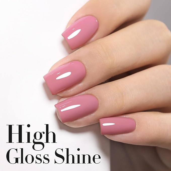 Double Rhythm 15ML Gel Nail Polish Pure Sheer Same Color Same Bottle Soak Off Gel Polish Art Manicure Salon DIY at Home for Women (Pale Pink-A1470)