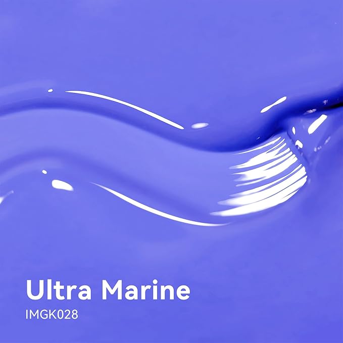 MAYCHAO 15ML Ultra Marine Gel Nail Polish 1Pc Blue Gel Polish Soak Off UV LED Nail Polish Nail Art Starter Manicure Salon DIY at Home, 0.5 OZ