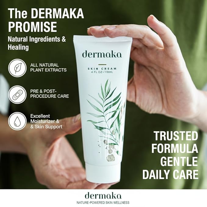Dermaka All-Natural Arnica Skin Cream 4 oz 2 pack – Dermatologist Tested Formula for Bruising, Swelling & Dryness – Enriched with Chamomile, Green Tea & Vitamins A & E – Smooth, Non-Greasy Texture