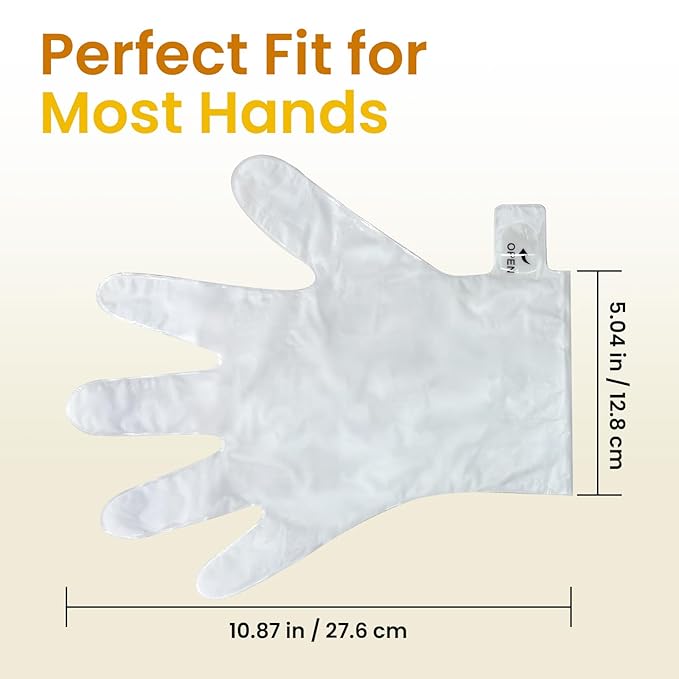 Repairing Hand Mask for Dry Cracked Hands, Hand Masks with Shea Butter, Jojoba Oil & Vitamin E, Moisturizing Gloves, Skin Care Gifts for Women & Men, Self Care Gifts for Women (6 Pairs)