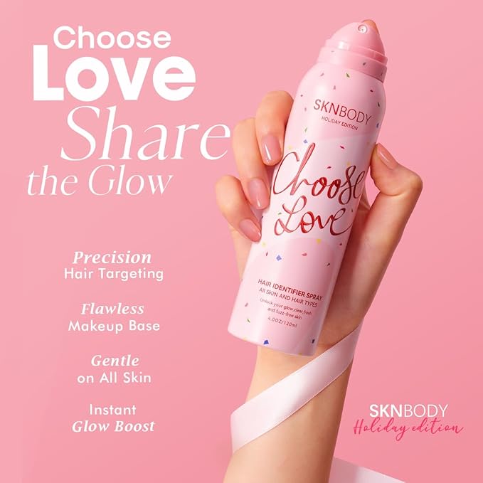 SKNBODY Hair Identifier Spray Sepcial Edtion Facial Hair Removal Kit with 4 Razors, Dermaplaning Spray for Women Face Shaving