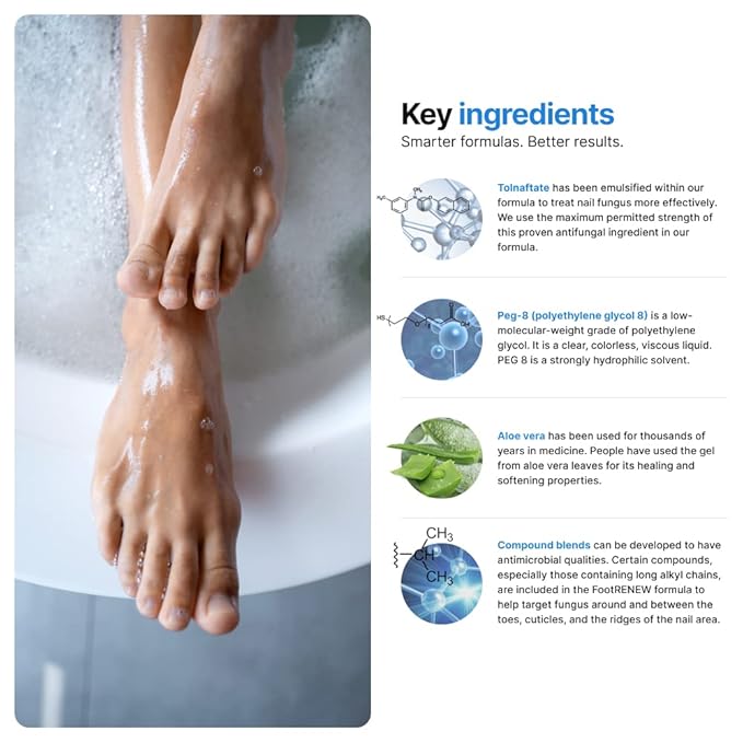 NailRENEW Antifungal - Professional Strength, Compliant Fungus Treatment for Toe Fungus, Discolored or Brittle Nails (1 Bottle) (3)