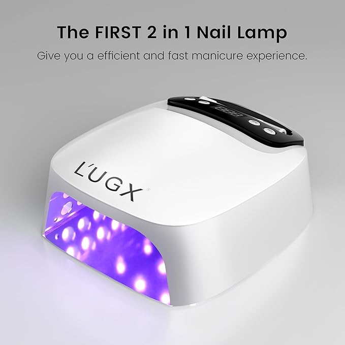 L'UGX 2 in 1 UV LED Nail Lamp, UV Light for Gel Nails, Nail Dryer with Handheld Gel Light for Nail Polish, Perfect for Home Salon Manicure