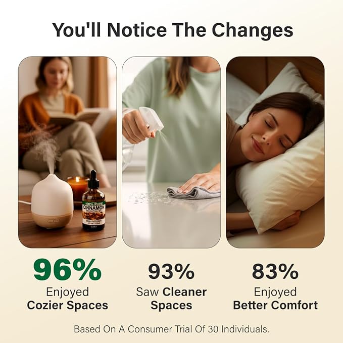 KUKKA Cinnamon Essential Oils - 4 Fl Oz - for Hair, Skin, Diffuser, Aromatherapy & DIY Soap Making Scent