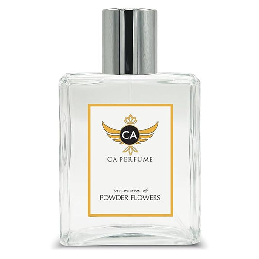 CA Perfume Impression of Powder Flowers for Women Eau De Parfum Floral Scent Long Lasting Perfumes for Women Signature Scent for Day and Night Wear 3.4 Fl Oz 100ml