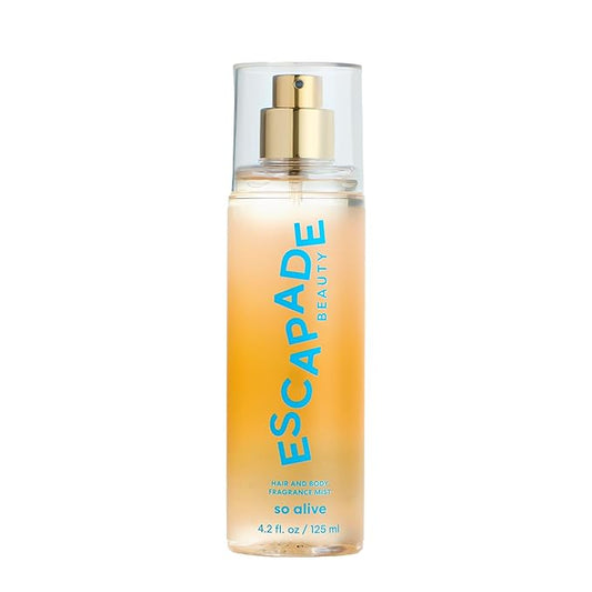 Escapade Beauty So Alive Fragrance Body Mist (4.2oz) - Pink Lotus Blossom, Apple Blossom, Tropical Pineapple, Peach Nectar