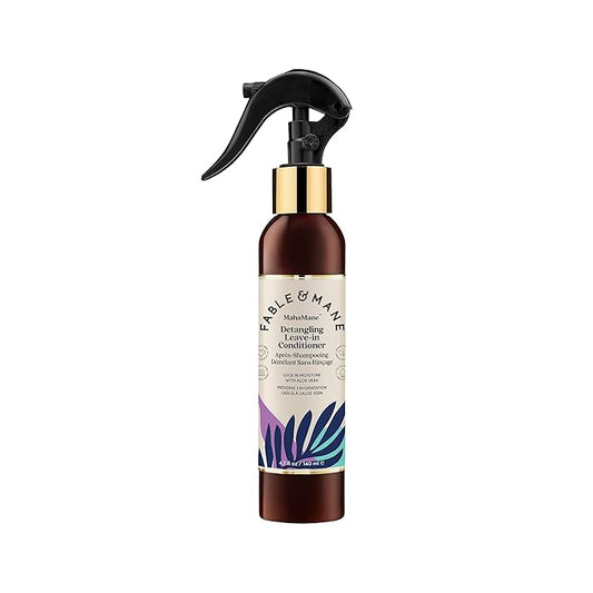Fable & Mane Detangling Leave-In Conditioner, with UV Heat Protection for Smooth, Hydrated, Tangle-free Hair. Enriched with Aloe Vera