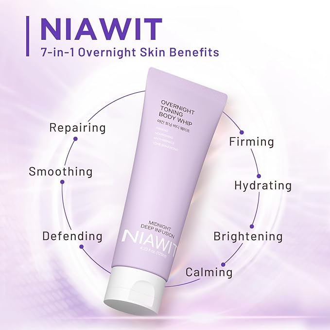 Overnight Toning Body Whip – Clinically Tested Night Cream for Firming & Moisturizing Arms, Thighs & Belly | Targets Loose Skin & Improves Tone While You Sleep, All Skin Types