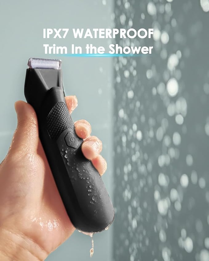 Manscaper for Men, Groin Trimmer for Men and Women, Body Hair Trimmer and Ball Trimmer with Light, Pubic Hair Shaver, Manscape Kit, 7 Precisions, Waterproof Wet / Dry Grooming, 240 Minutes Shaving