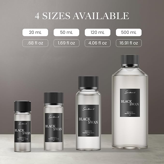 Scentiment Diffuser Oil - Black Swan | Aromatherapy Home Fragrance | Inspired by Edition® New York | Luxurious Scent with Notes of Blonde Woods, Rose, Black Fig (20 mL)