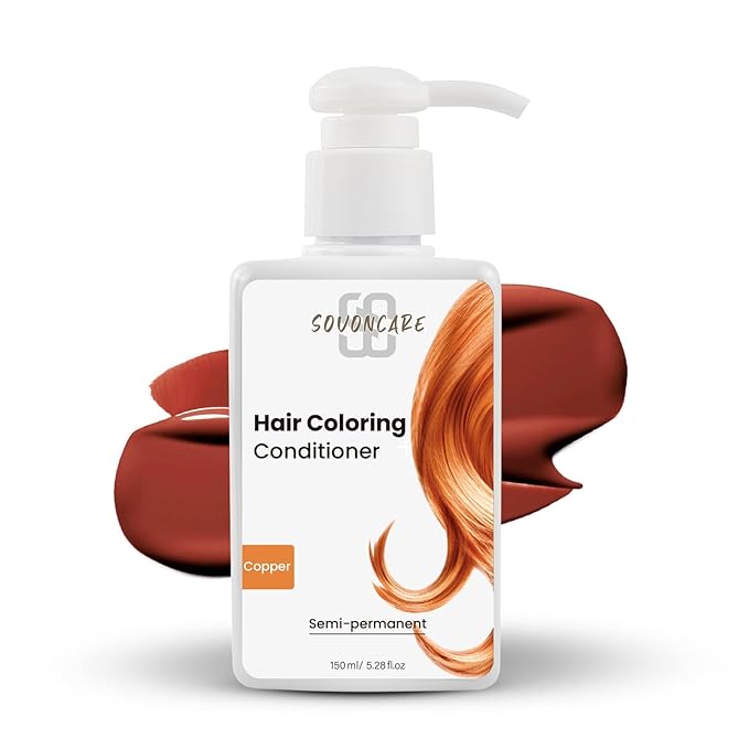 SOVONCARE Light Copper Hair Color Depositing Conditioner Mask 5.28 OZ, Cruelty-Free