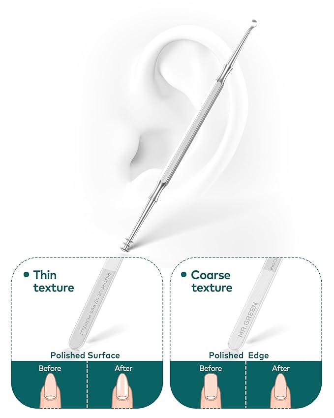 MR.GREEN Upgraded Manicure Set, German Stainless Anti Splash Nail Clippers Set with Cather, Quality Fingernail& Toenail Clipper, Professional Nail Care Kit with Exquisite Leather Case for Men & Women