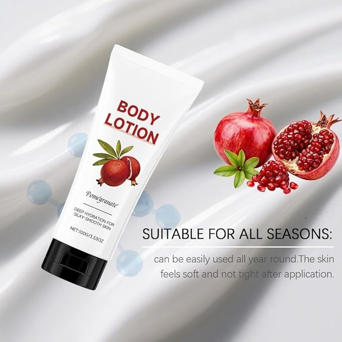 Pomegranate Body Lotion for Women - Nourishing & Non-Greasy Daily Moisturizer with Vitamin E - 3.53 oz for Soft, Smooth Skin - Hand and Body Lotion for Dry Skin Care in Fall & Winter (3)